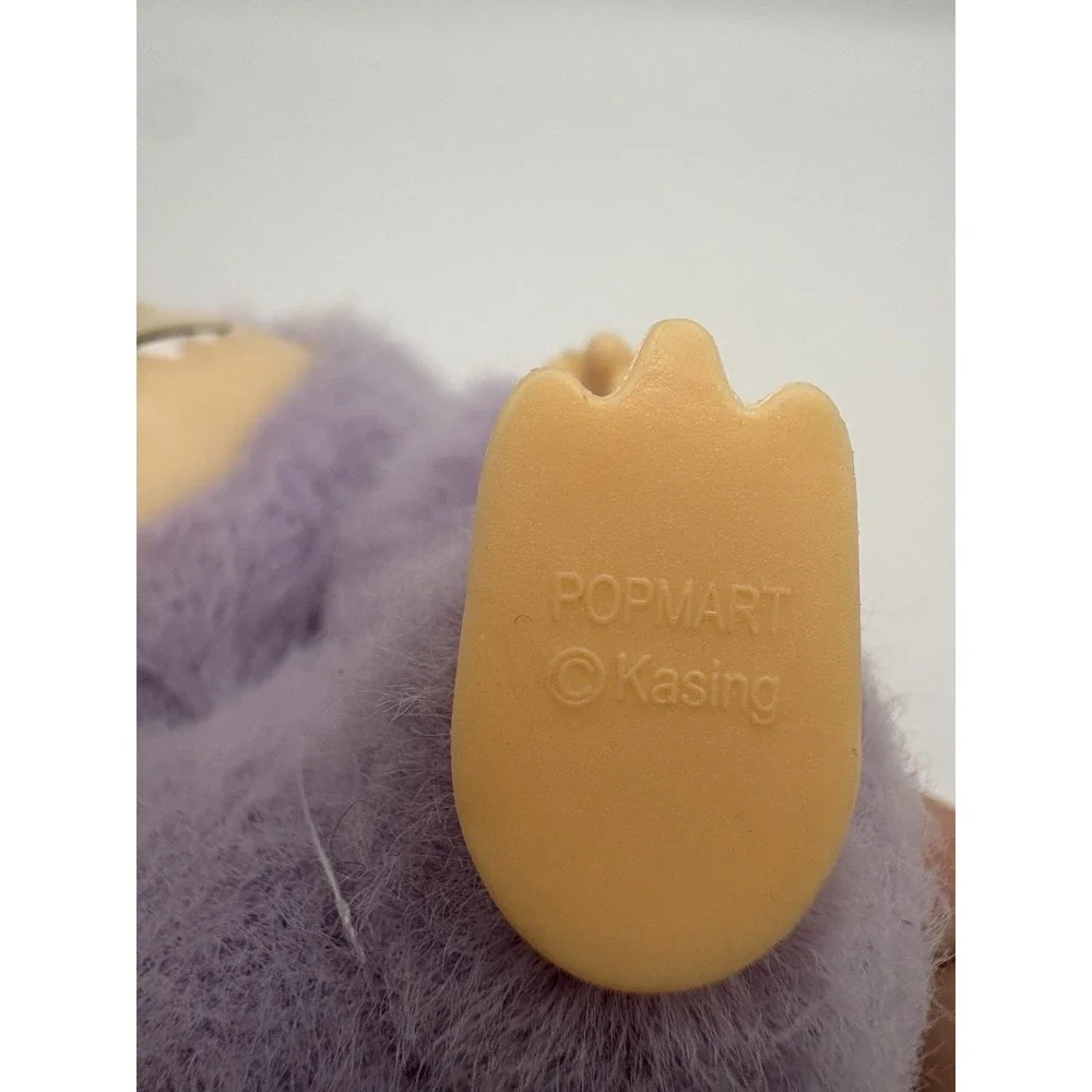 Pop Mart Kasing Plush Keychain Purple Bunny Costume Collectible Toy Labubu